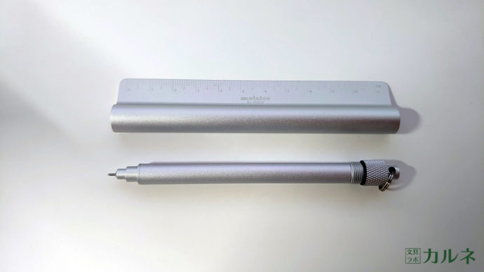 Pen in ruler